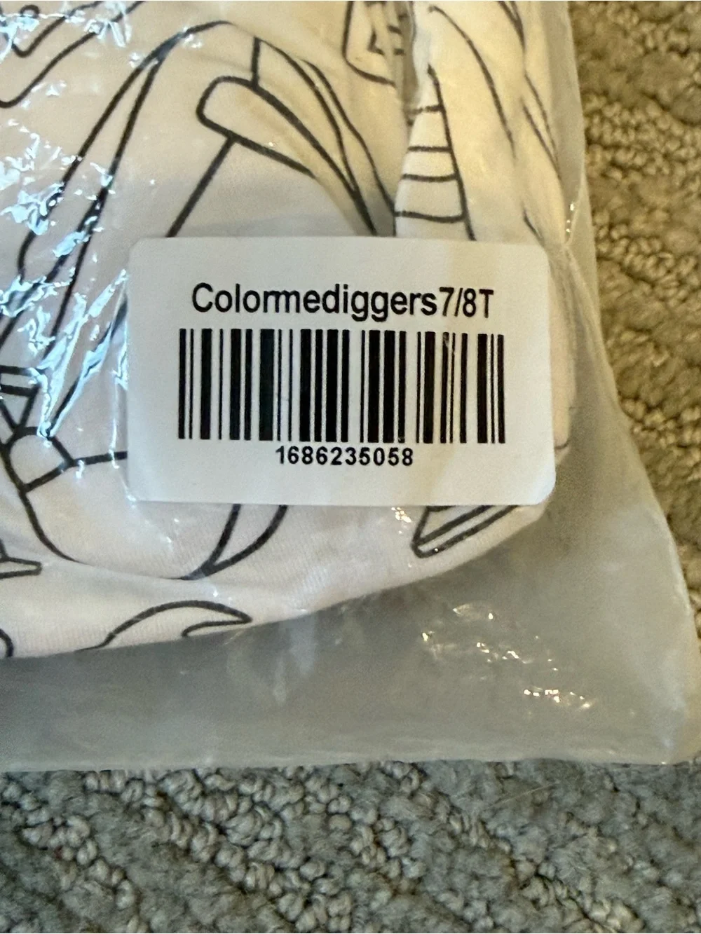 Brand New Caden Lane Color Me Diggers Boys Pajamas Size  7/8